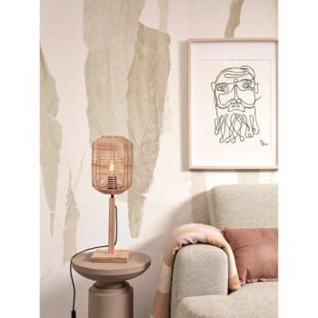 Stolová lampa s ratanovým tienidlom v prírodnej farbe (výška 45 cm) Tanami – Good&Mojo - Image 3