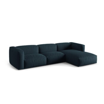 Tmavomodrá modulárna rohová pohovka (pravý roh) Martina – Micadoni Home - Image 3
