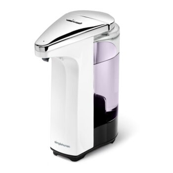 Biely automatický plastový dávkovač mydla 237 ml - simplehuman – Obrázok 4