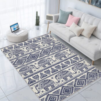 Modrý prateľný koberec 160x230 cm Elephant – Mila Home - Image 8