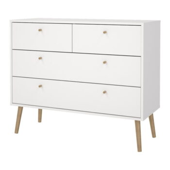 Biela nízka komoda 99x82 cm Bodo – Tvilum – Obrázok 5