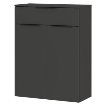 Antracitová vysoká závesná kúpeľňová skrinka 71x95 cm Crandon – Germania - Image 2