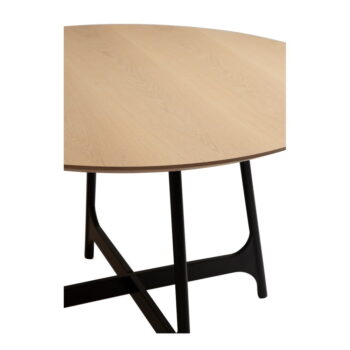 Okrúhly jedálenský stôl s doskou v dubovom dekóre ø 120 cm Ooid – DAN-FORM Denmark - Image 4