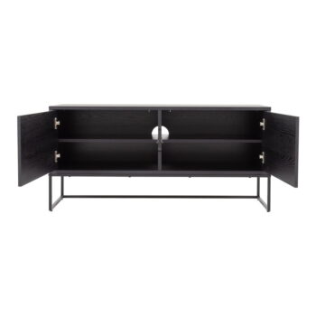 Čierny TV stolík Tenzo Lipp, 118 x 57 cm - Image 4