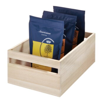 Úložný box z dreva paulownia iDesign Eco Handled, 25,4 x 38 cm - Image 5