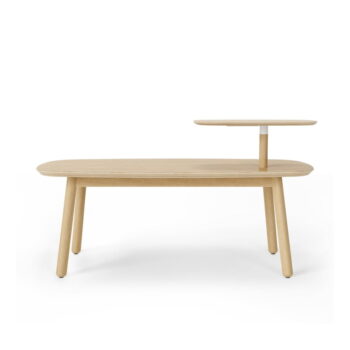 Konferenčný stolík z bukového dreva v prírodnej farbe 56x120 cm Swivo – Umbra - Image 4