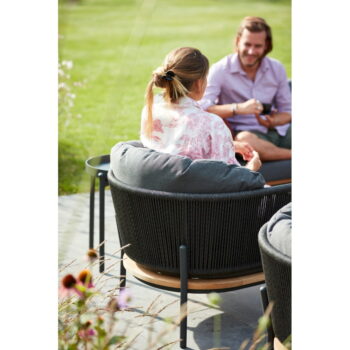 Tmavosivé záhradné kreslo Omer – Diphano – Obrázok 9