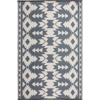 Sivý obojstranný vonkajší koberec z recyklovaného plastu Fab Hab Miramar Gray, 90 x 150 cm – Obrázok 2