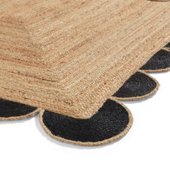 Jutový koberec v čiernej a prírodnej farbe 160x230 cm Savannah Jute – Think Rugs – Obrázok 8