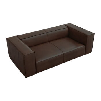 Tmavohnedá kožená pohovka 212 cm Madame - Windsor & Co Sofas - Image 3