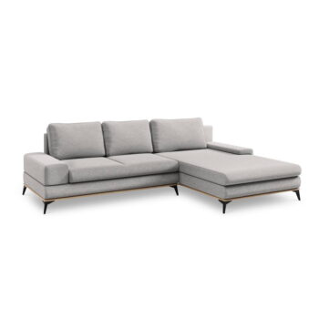 Svetlosivá rozkladacia rohová pohovka Windsor & Co Sofas Planet, pravý roh – Obrázok 2