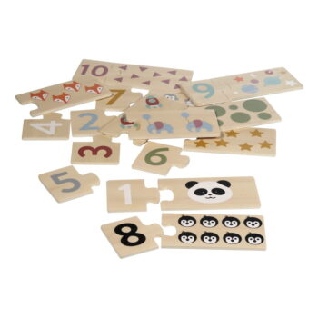Drevené detské puzzle (počet dielikov 20) Numbers – Kindsgut - Image 5