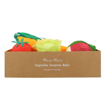 Párty doplnky v súprave 4 ks Vegetable Surprise Balls – Meri Meri - Image 8