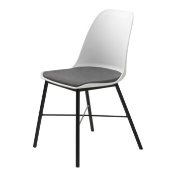 Súprava 2 bielo-sivých stoličiek Unique Furniture Whistler - Image 2