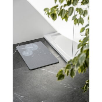 Sivá kúpeľňová predložka z kremeliny 39x60 cm Astera – Wenko - Image 8