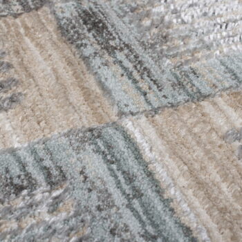 Sivo-béžový behúň 66x240 cm Evelyn Blocks – Flair Rugs - Image 4