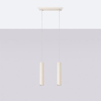 Krémové závesné svietidlo Castro – Nice Lamps - Image 3