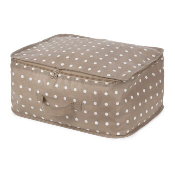 Malý béžový box na uloženie oblečenia Compactor Dots - Image 3