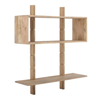 Nástenná knižnica z mangového dreva v prírodnej farbe 96,5x110,5 cm Millian – Bloomingville – Obrázok 2