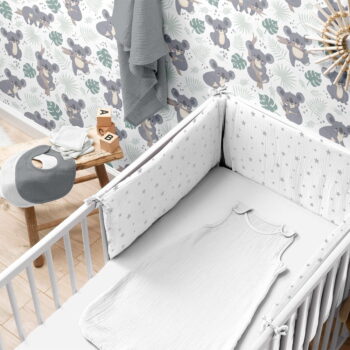 Napínacia mušelínová detská plachta do postieľky 70x140 cm – Bébé Douceur - Image 2