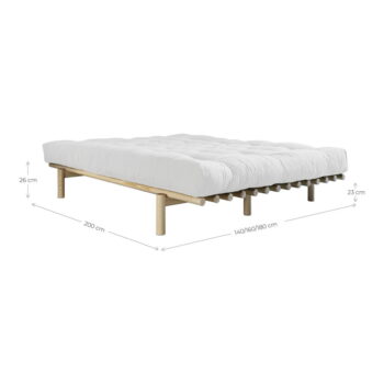Dvojlôžková posteľ z borovicového dreva s roštom 180x200 cm Pace – Karup Design – Obrázok 6