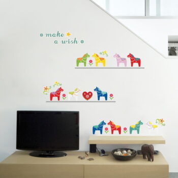 Samolepka Fanastick Small Colorful Horses – Obrázok 3