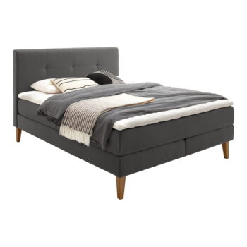 Antracitová boxspring posteľ 160x200 cm Stockholm – Meise Möbel - Image 5