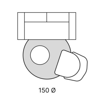 Antracitovosivý prateľný okrúhly koberec ø 145 cm Bubbly – Oyo Concept - Image 6