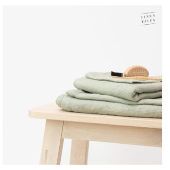 Zelený ľanový uterák 30x30 cm - Linen Tales – Obrázok 6
