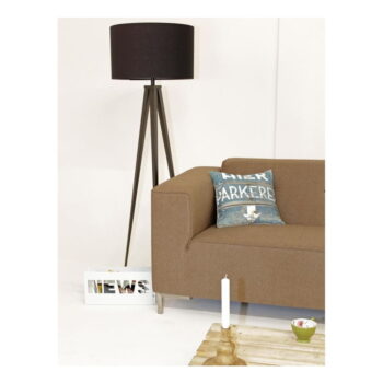Čierna lampa s drevenými nohami Zuiver Tripod Wood - Image 3