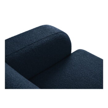 Tmavomodré kreslo z textílie bouclé Molino – Micadoni Home - Image 4