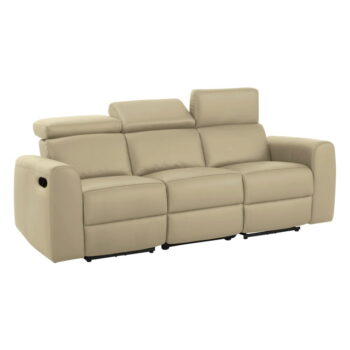 Biela pohovka z imitácie kože 216 cm Capena – Støraa – Obrázok 3