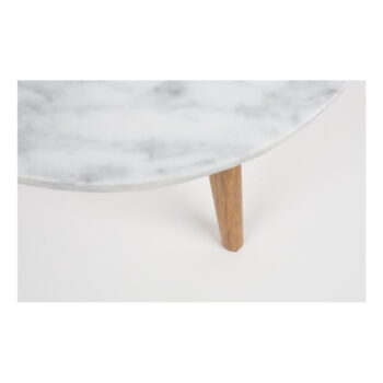 Odkladací stolík s doskou v dekore kameňa Zuiver , ø 40 cm - Image 9