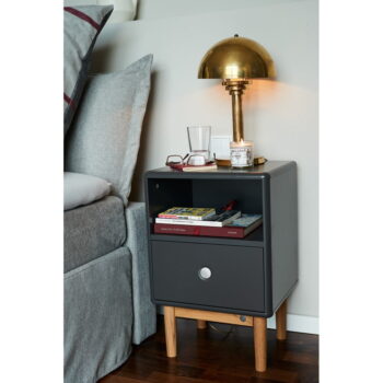 Antracitovosivý nočný stolík Color Box – Tom Tailor – Obrázok 3