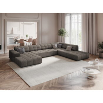 Tmavosivá rohová pohovka (pravý roh/do tvaru "U") Chicago – Cosmopolitan Design - Image 4
