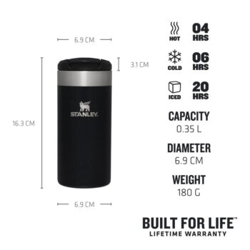 Čierny termo hrnček 350 ml – Stanley - Image 5