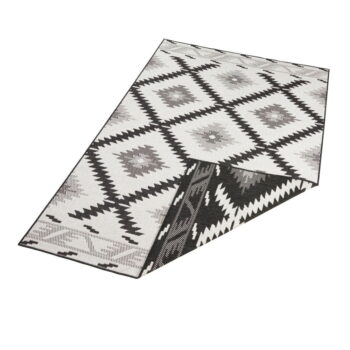 Čierno-krémový vonkajší koberec NORTHRUGS Malibu, 170 x 120 cm - Image 3
