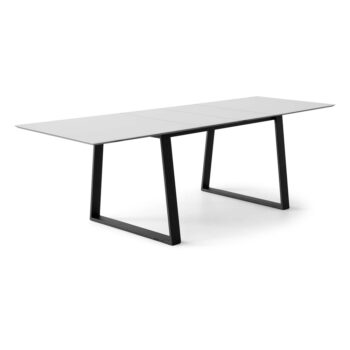 Biely rozkladací jedálenský stôl s bielou doskou 100x210 cm Meza – Hammel Furniture - Image 2