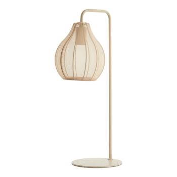 Béžová stolová lampa s textilným tienidlom (výška 60,5 cm) Elati – Light & Living - Image 2