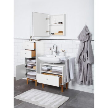 Biela závesná/so zrkadlom kúpeľňová skrinka 50x58 cm Color Bath – Tom Tailor – Obrázok 4
