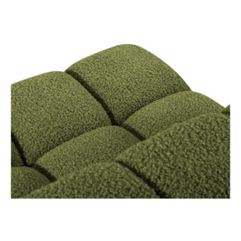 Zelený modul pohovky z textílie bouclé (stredový diel) Bellis – Micadoni Home - Image 5