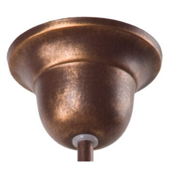 Bielo-hnedé závesné svietidlo so skleneným tienidlom ø 41 cm Retro Ii – LAMKUR - Image 7