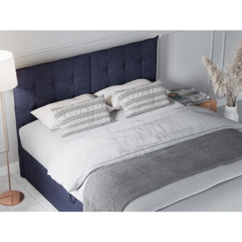 Tmavomodrá dvojlôžková posteľ Mazzini Beds Echaveria, 180 x 200 cm – Obrázok 7