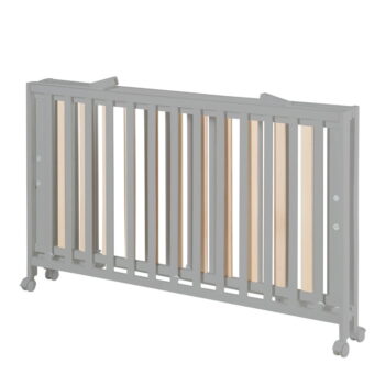 Sivá skladacia postieľka na kolieskach 60x120 cm Fold up – Roba - Image 3