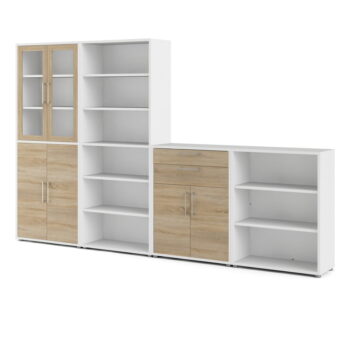 Komponent pre modulárny policový systém v dekore duba v prírodnej farbe 84x105 cm Prima – Tvilum - Image 4