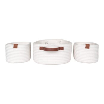 Látkové košíky do kúpeľne v súprave 3 ks 35x25x13 cm Jarana – House Nordic - Image 6