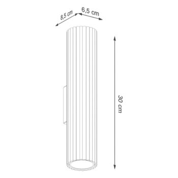 Čierne nástenné svietidlo Gleam – Nice Lamps - Image 2