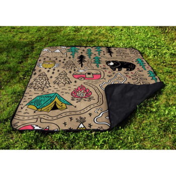 Pikniková deka z mikrovlákna 145x180 cm Camping – Butter Kings - Image 4