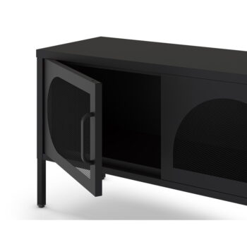 Čierny TV stolík 180x50 cm Tayra – Marckeric - Image 5