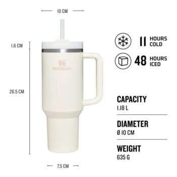 Krémová termoska 1,18 l Quencher H2.O FlowState – Stanley - Image 6